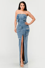 Load image into Gallery viewer, Urban Chic Denim Gown