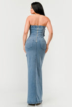 Load image into Gallery viewer, Urban Chic Denim Gown