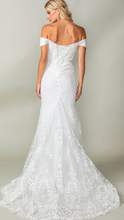 Load image into Gallery viewer, Off The Shoulder Lace Bridal Gown
