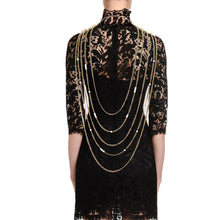 Load image into Gallery viewer, Cleopatra Chic: Cream Regal Back Drape Pearl Bib Necklace
