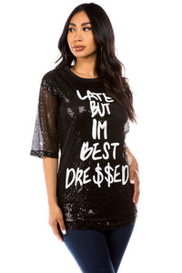 TFTB CHEEK SEQUIN T-SHIRT