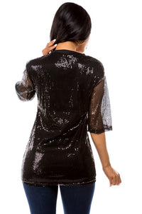 TFTB CHEEK SEQUIN T-SHIRT