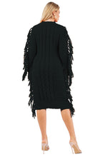 Load image into Gallery viewer, CUTESY BLACK FASHION SWEATER DRESS
