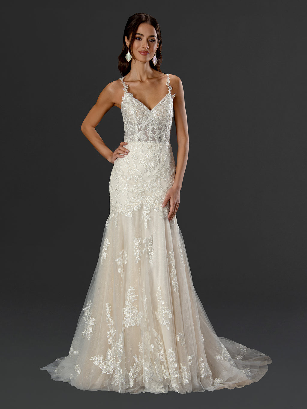 Seraphina Lace Mermaid Wedding Gown - 24504