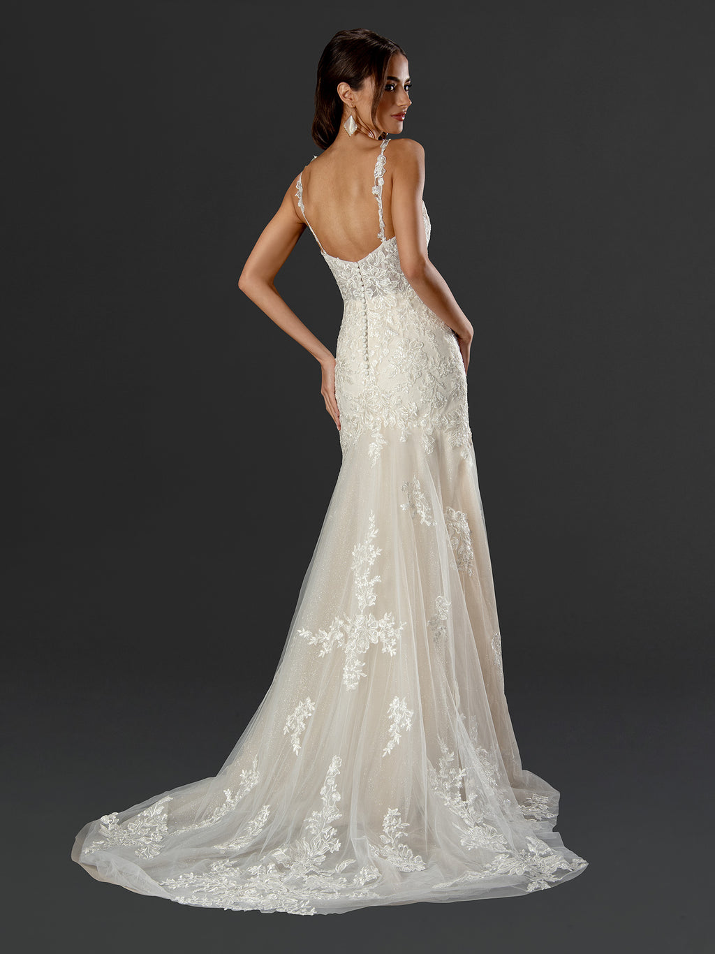 Seraphina Lace Mermaid Wedding Gown - 24504
