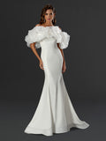 Amarielle Satin Ruffle Gown - 24807