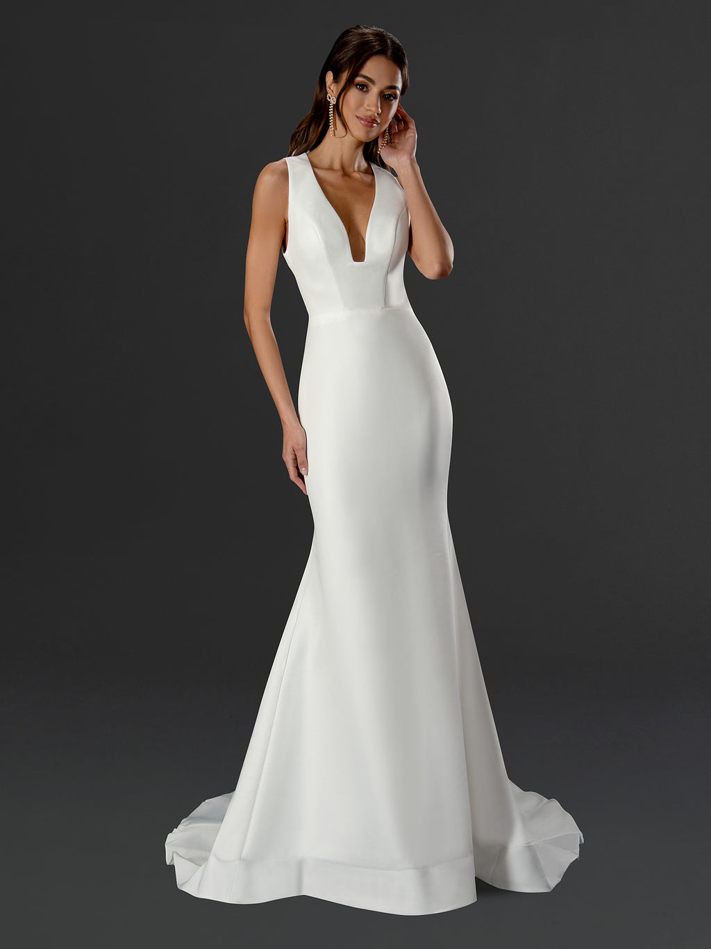 Amara Sculpted Bow-Back Gown - 24808