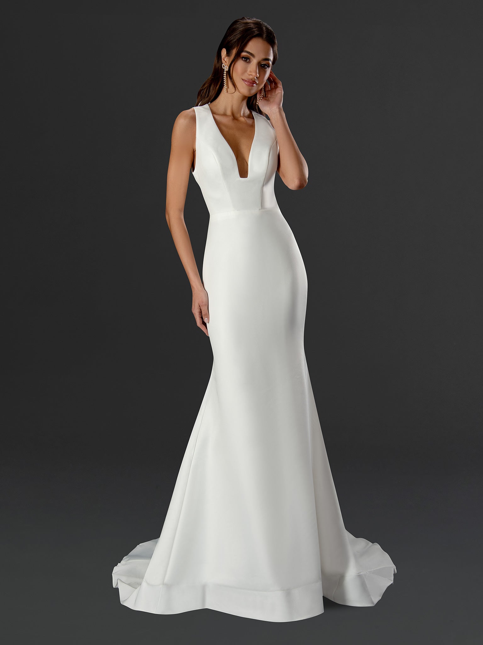 Amara Sculpted Bow-Back Gown - 24808