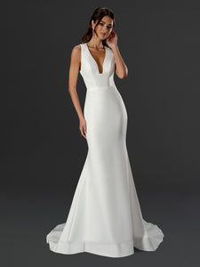 Amara Sculpted Bow-Back Gown - 24808