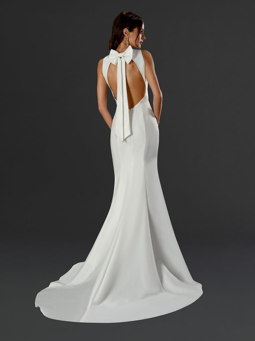 Amara Sculpted Bow-Back Gown - 24808