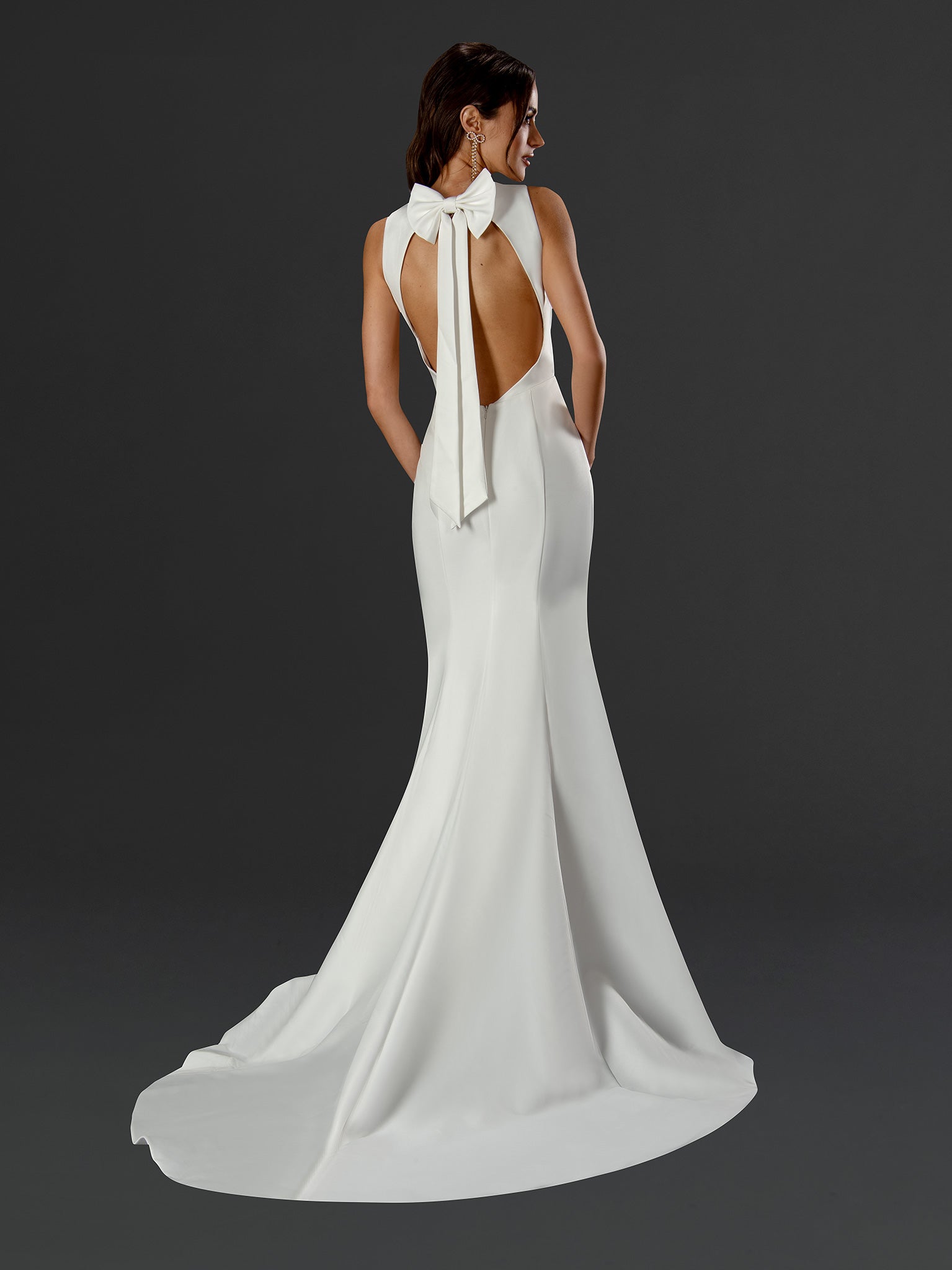 Amara Sculpted Bow-Back Gown - 24808