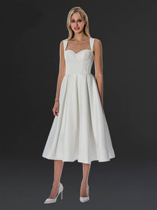 The Amélie Corset Midi Bridal Dress - 24904