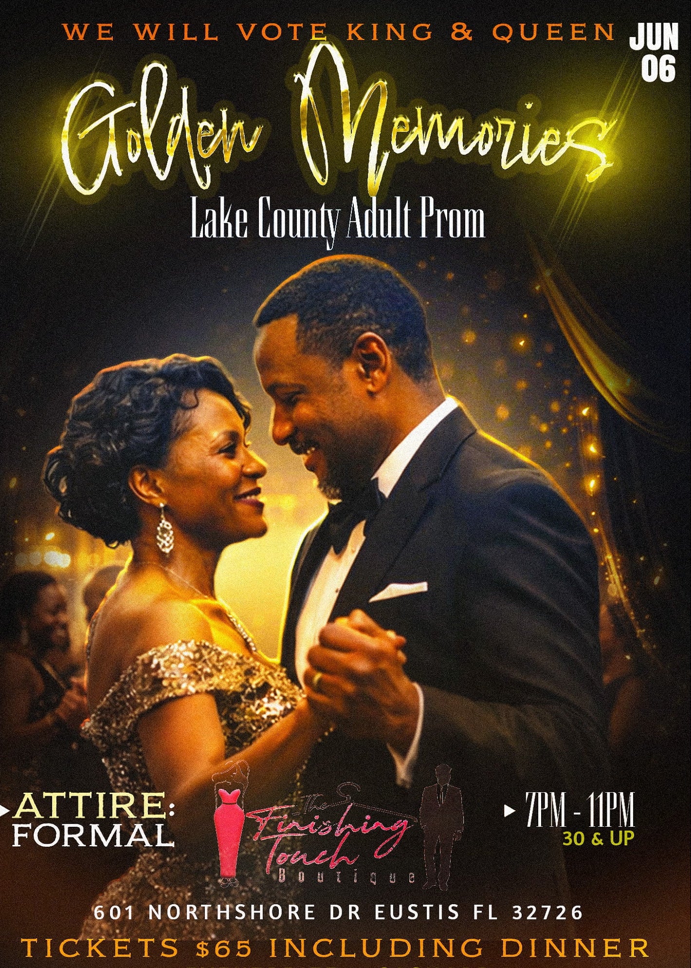 Adult Prom Golden Memories