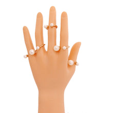 Load image into Gallery viewer, Cream Pearl Midi Ring Set
