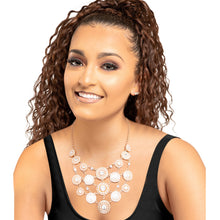 Load image into Gallery viewer, Cream Pearl and Stone Bib Set
