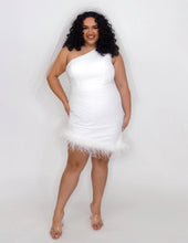 Load image into Gallery viewer, Feather Frenzy Party Dress - JK2401
