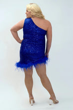 Load image into Gallery viewer, Feather Frenzy Party Dress - JK2401
