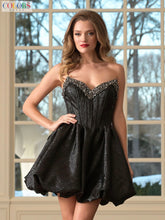 Load image into Gallery viewer, Midnight Jewel Balloon Dress - 3677

