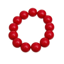 Load image into Gallery viewer, Bracelet Red Ball Bead Stretch for Women
