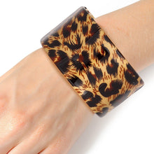 Load image into Gallery viewer, Bracelet Leopard Gold Wide Cuff for Women
