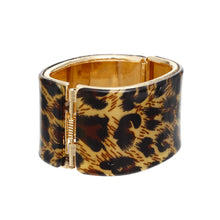 Load image into Gallery viewer, Bracelet Leopard Gold Wide Cuff for Women
