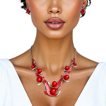 Load image into Gallery viewer, Collar Elegant Refined Red Pearl DST Necklace
