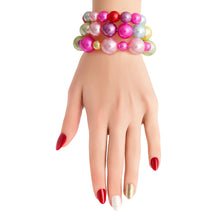 Load image into Gallery viewer, Rainbow Pearl 3 Pcs Bracelets
