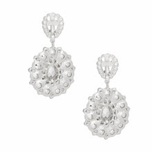 Load image into Gallery viewer, Clip On Brilliant Fuchsia Teardrop Crystal Earrings
