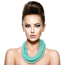 Load image into Gallery viewer, Mint Pearl Necklace Set
