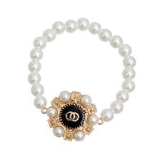 Load image into Gallery viewer, Cream Pearl Studded Infinity Bracelet
