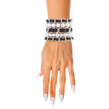 Load image into Gallery viewer, Silver Chain Pearl 5 Pcs Bracelets
