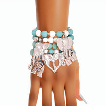 Load image into Gallery viewer, Mixed Turquoise Elephant Bracelets
