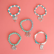 Load image into Gallery viewer, Mixed Turquoise Elephant Bracelets
