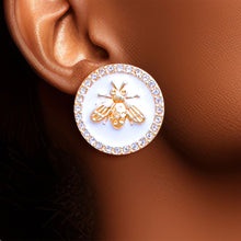 Load image into Gallery viewer, 3 Pcs Gold Crystal Stud Set -Couturier Glam
