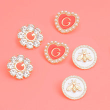 Load image into Gallery viewer, 3 Pcs Gold Crystal Stud Set -Couturier Glam
