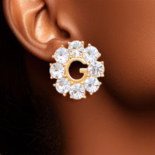 Load image into Gallery viewer, 3 Pcs Gold Crystal Stud Set -Couturier Glam
