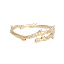 Load image into Gallery viewer, Bangle Rustic Gold Metal Branch Artisan Bracelet
