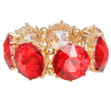 Load image into Gallery viewer, Red Round Crystal Bracelet
