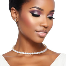 Load image into Gallery viewer, Memory Wire Choker Gold Rhinestone Wrap Necklace
