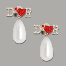 Load image into Gallery viewer, Cream Pearl Dangles - Bespoke Couture Elegance

