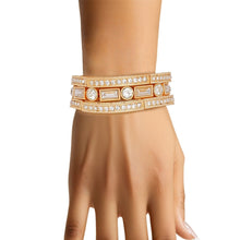 Load image into Gallery viewer, Bracelets Vintage Gold Rhinestone Stretch Set
