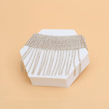 Load image into Gallery viewer, Anklet Gold Rhinestone 16 Line Fringe for Women
