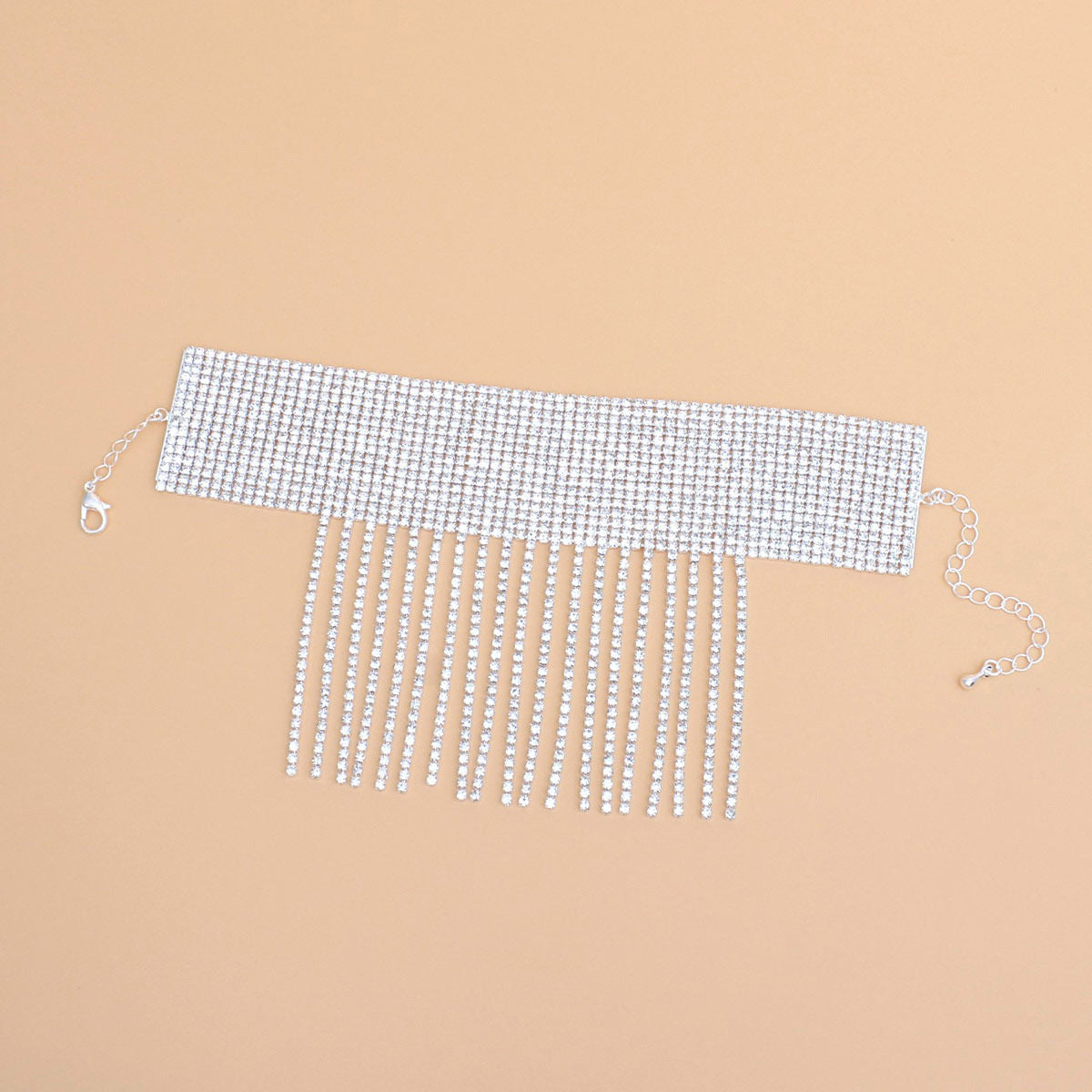 Anklet Silver Rhinestone 16 Line Fringe for Women – The Finishing Touch ...