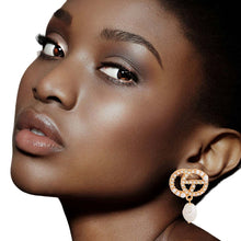 Load image into Gallery viewer, Pearl Letter Pizazz: Gold Studs
