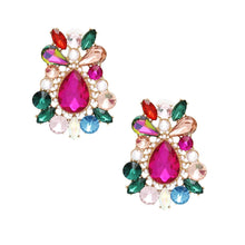 Load image into Gallery viewer, Studs Exquisite Multicolor Crystal Pearl Earrings
