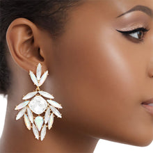 Load image into Gallery viewer, Drop Show Stopping Aurbo Marquise Crystal Earrings
