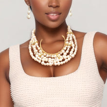 Load image into Gallery viewer, Layered Pearl Choker Set
