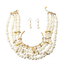 Load image into Gallery viewer, Layered Pearl Choker Set
